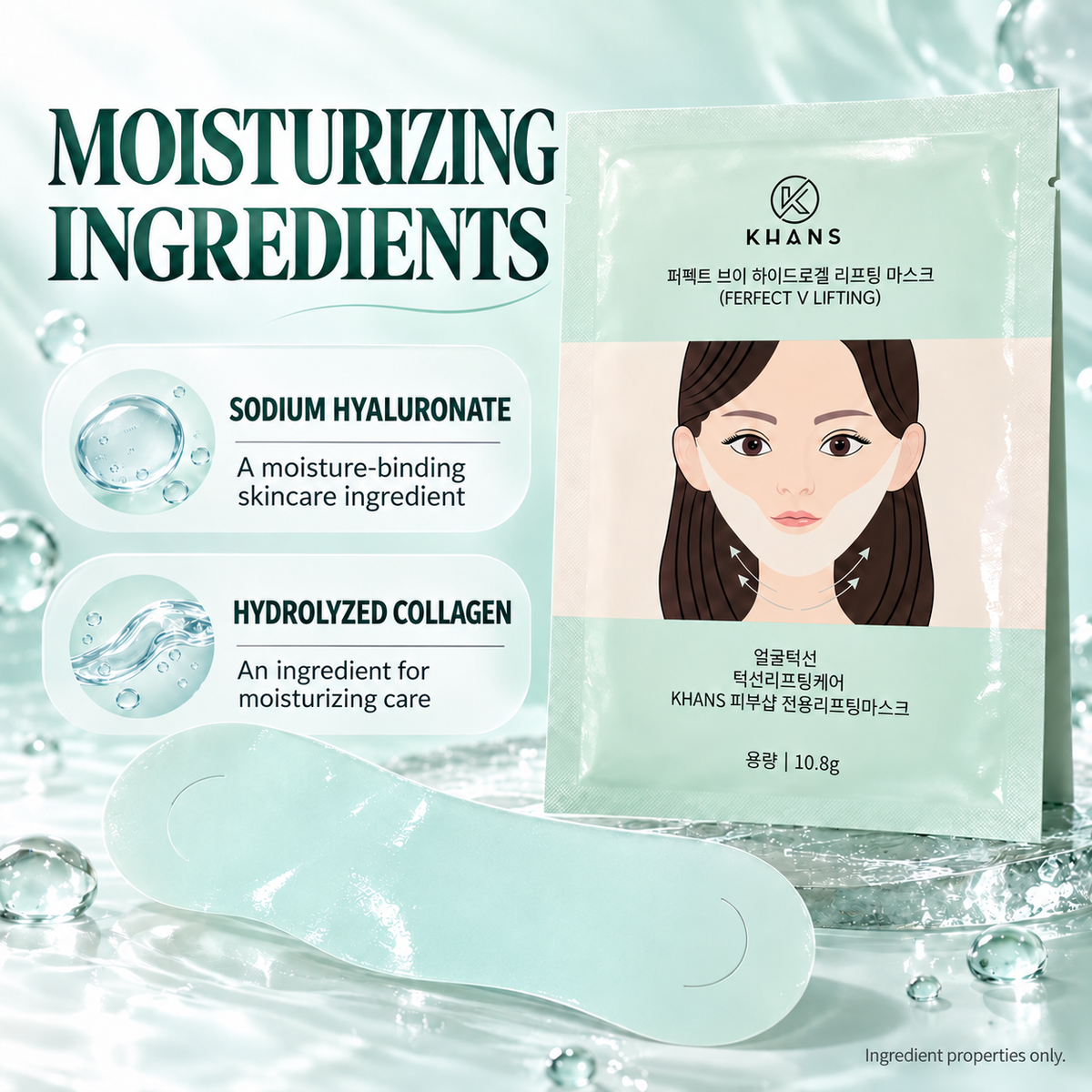 KHANS mask – sodium hyaluronate and hydrolyzed collagen